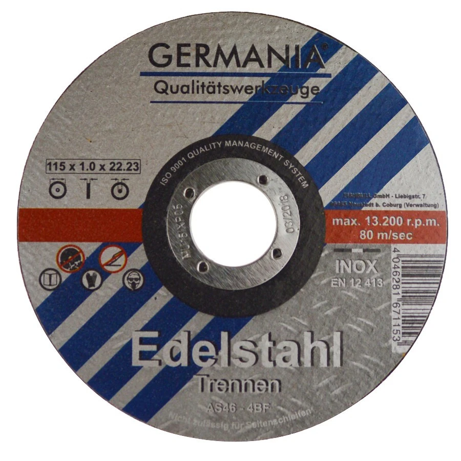 Trennscheibe Edelstahl 115x1x22,23mm 6Stück Trennen Edelstahl Metall 1 Trennscheibe Edelstahl 115x1x22,23mm 6Stück Trennen Edelstahl Metall