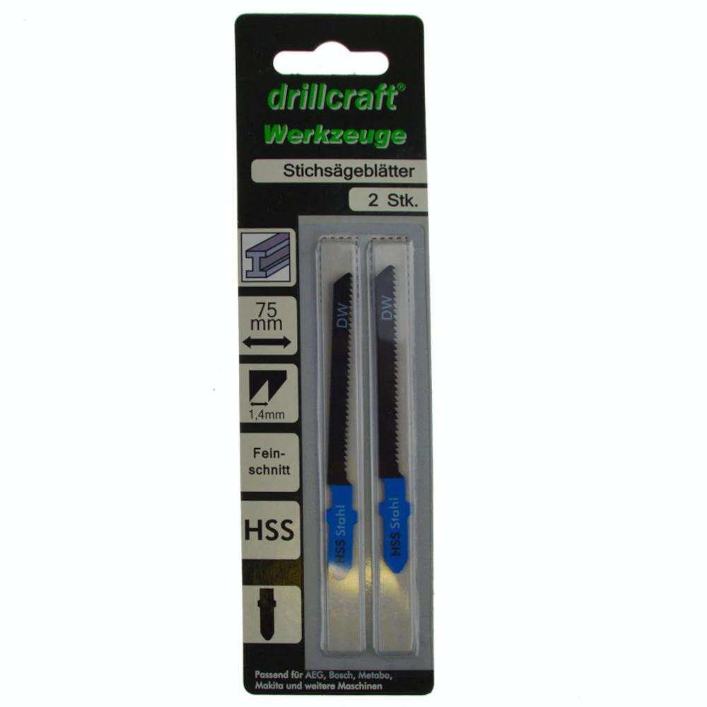 Stichsägeblätter 75 Mm HSS Kurven Mit T-Schaft 2 Stück 2 Stichsägeblätter 75 Mm HSS Kurven Mit T-Schaft 2 Stück - Image 2