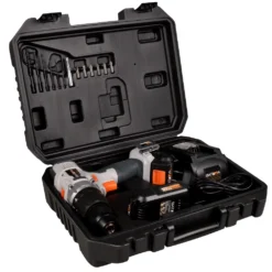 Schlagbohrmaschine Mit 2 Akkus Und Ladegerät Batavia