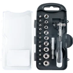 Bits-Steckschlüssel-Winkelschrauber-Set, 22-teilig