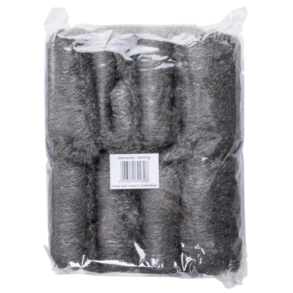 Stahlwolle-Set 8 Stück Aus Kohlenstoffarmem Stahl 1 Stahlwolle-Set 8 Stück Aus Kohlenstoffarmem Stahl