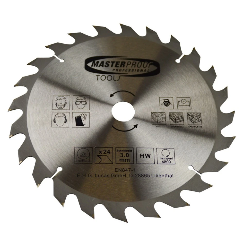 Kreissägeblatt Ø 300 Mm Mit 24 Gehärteten Zähnen 1 Kreissägeblatt Ø 300 Mm Mit 24 Gehärteten Zähnen