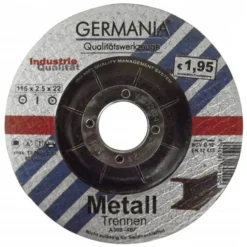 Trennscheibe Metall 115x2,5 Bombiert Industriequalität Trennen