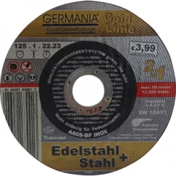 Trennscheibe Edelstahl INOX Stahl Metall 125x1,0 Gold Linie Trennen