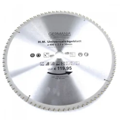 HM Multi Sägeblatt 400x30mm 80Zähne Universal Alu Holz Kunststoff Kreissägeblatt