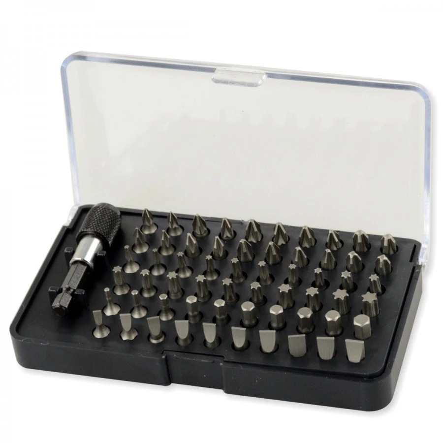 GERMANIA Bitsatz 61-teilig Aus S2 Stahl Inklusive Bithalter 1 GERMANIA Bitsatz 61-teilig Aus S2 Stahl Inklusive Bithalter
