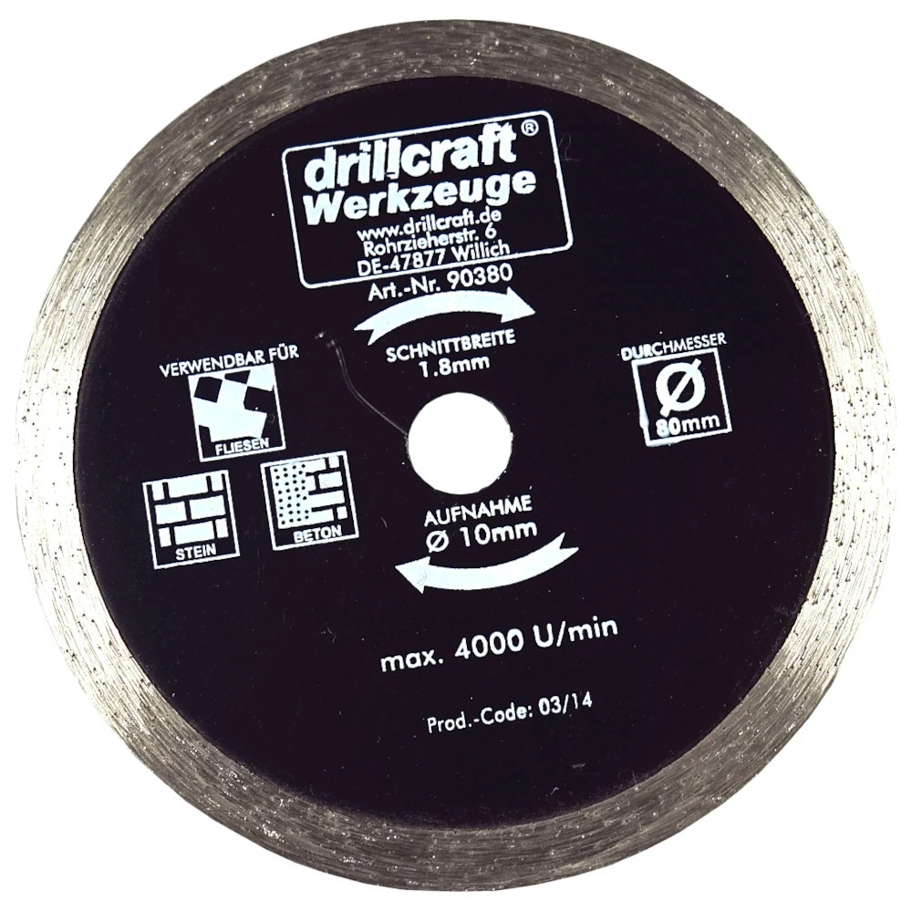 Diamanttrennscheibe Mini 80 X 10 Mm 1 Diamanttrennscheibe Mini 80 X 10 Mm