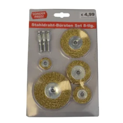 Stahldraht-Bürsten-Set