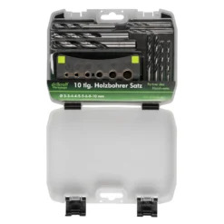 Holzbohrersatz 10-teilig, 2-10 Mm, Mit Bohrhilfe