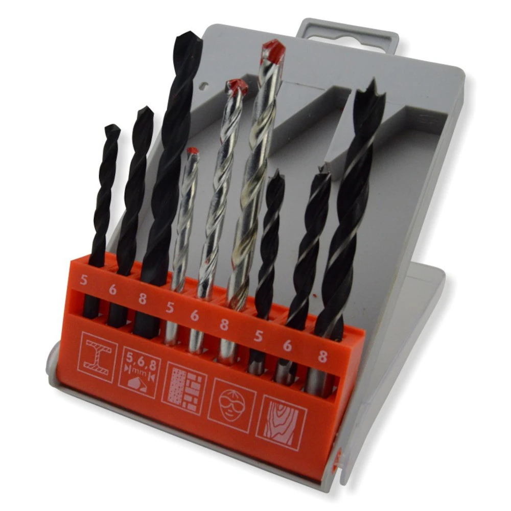 Kombi-Bohrersatz 9-teilig 1 Kombi-Bohrersatz 9-teilig