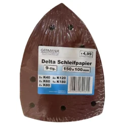 GERMANIA Schleifpapier-Set Delta 9-teilig Von K40-180